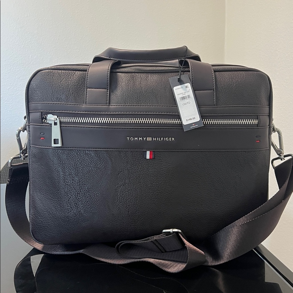 Tommy Hilfiger Dark Brown Men's Briefcase